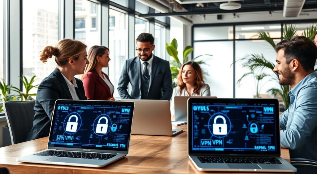 تنظیمات امنیتی وی پی ان در محیط کار