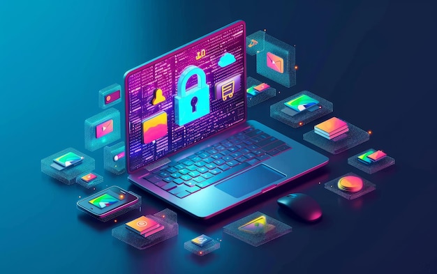 Premium Photo | Cybersecurity Data Protection