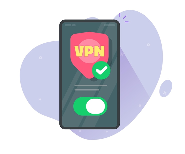 Premium Vector | Vpn secure on cell phone icon or cellphone smartphone ...