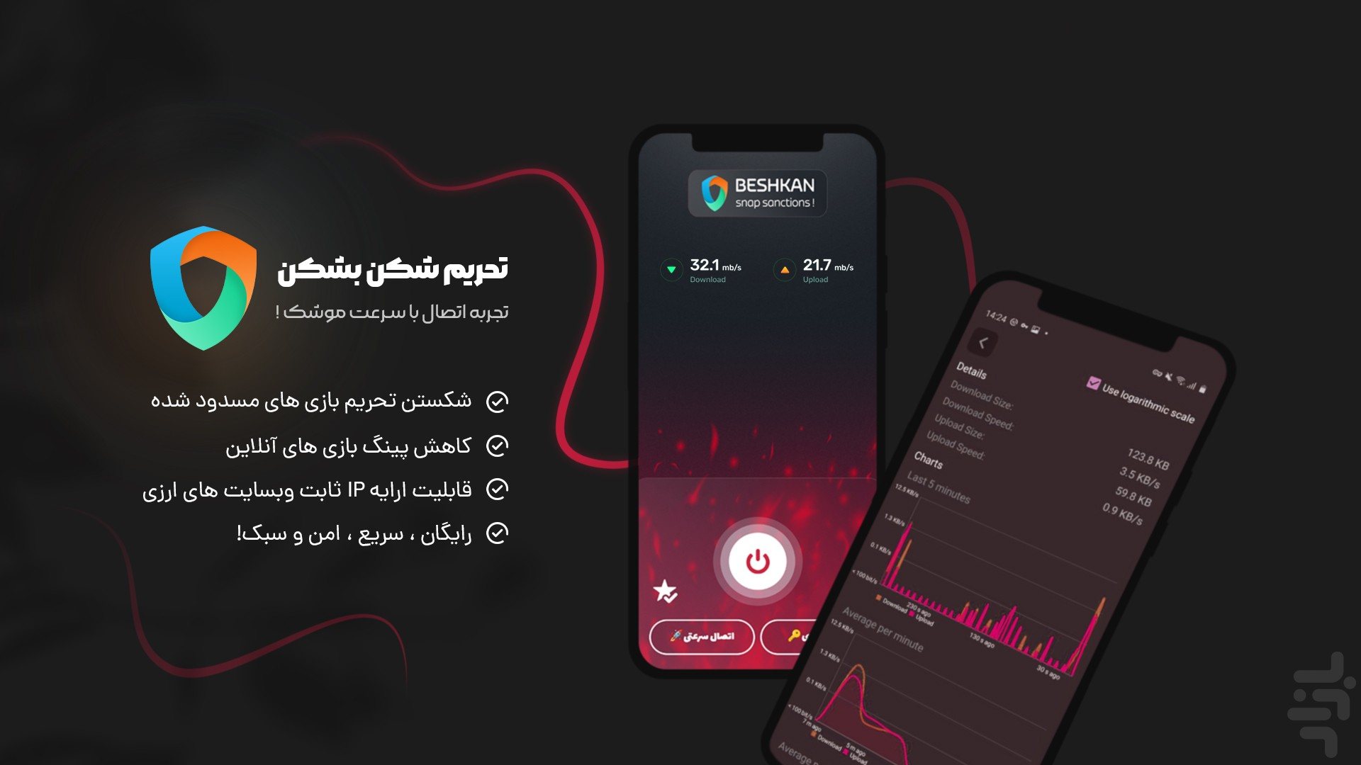 دانلود برنامه بشکن - تحریم شکن قوی و پرسرعت اندروید | بازار